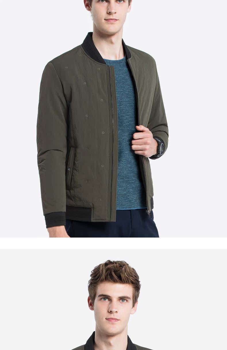 Áo khoác nam Camel 2018 thu đông mới Áo khoác cotton nam Áo khoác nam Hàn Quốc ngắn theo xu hướng áo khoác cotton để giữ ấm cho quần áo áo khoác jean nam