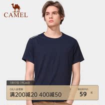 Camel outdoor short-sleeved quick-drying T-shirt 2021 spring and summer breathable fresh and easy to dry leisure couple short-sleeved men and women