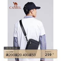 Camel fashion street personality wild student leisure bag Shoulder bag crossbody bag Chest bag Mens small satchel bag mens bag