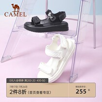 Camel womens shoes 2021 summer new sandals ins tide net red daddy shoes womens sports increased thick-soled beach shoes