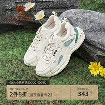 Camel womens shoes 2021 autumn new fashion casual running shoes womens trend Daddy shoes womens thick-soled sneakers