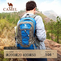 Camel backpack male outdoor waterproof mountaineering bag Large capacity hiking multi-purpose sports travel backpack female
