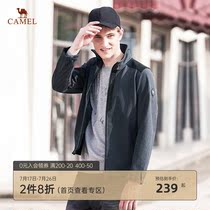 Camel mens autumn and winter Korean version of the jacket plus velvet warm fashion casual sports jacket men