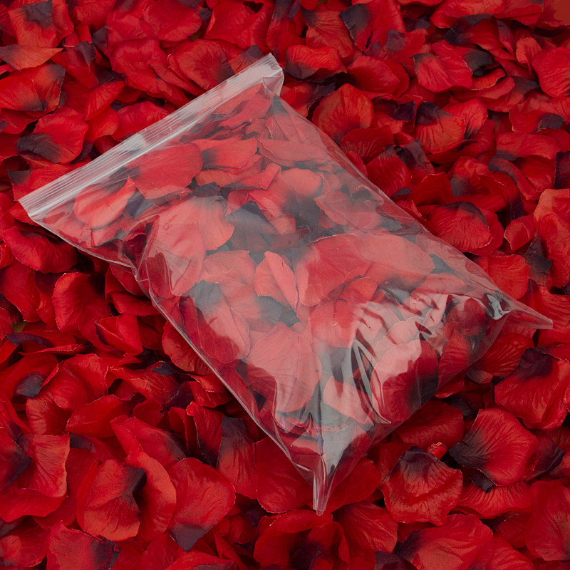 Emulated rose petals non-woven fabric free of rubbing finished products Gift Courseware Wedding props Birthday Wedding Arrangement Flower Childrens Tossed-Taobao