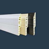 PVC stone SPC lock floor dedicated intumescent skirting environmental household waterproof 8CM high 1 5CM thick