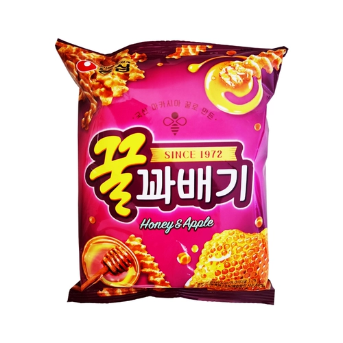 Корейские импортные закуски Nongshim Honey Crispy Strips 90 г Crispy Twist Honey Candy Воздушные закуски Закуски Закуски