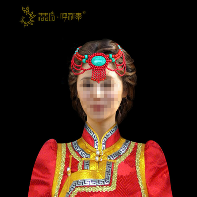 (Qingqing Workshop and Tai) Custom Ethnic Head Accessories Handmade Crafts Original Design Mongolian Style