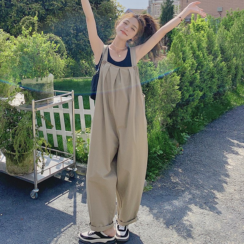 Maternity Overalls Two-Piece Set, Summer Loose Fit, Plus Size, Late Pregnancy, Belly-Covering, Stylish and Trendy Summer Outfit