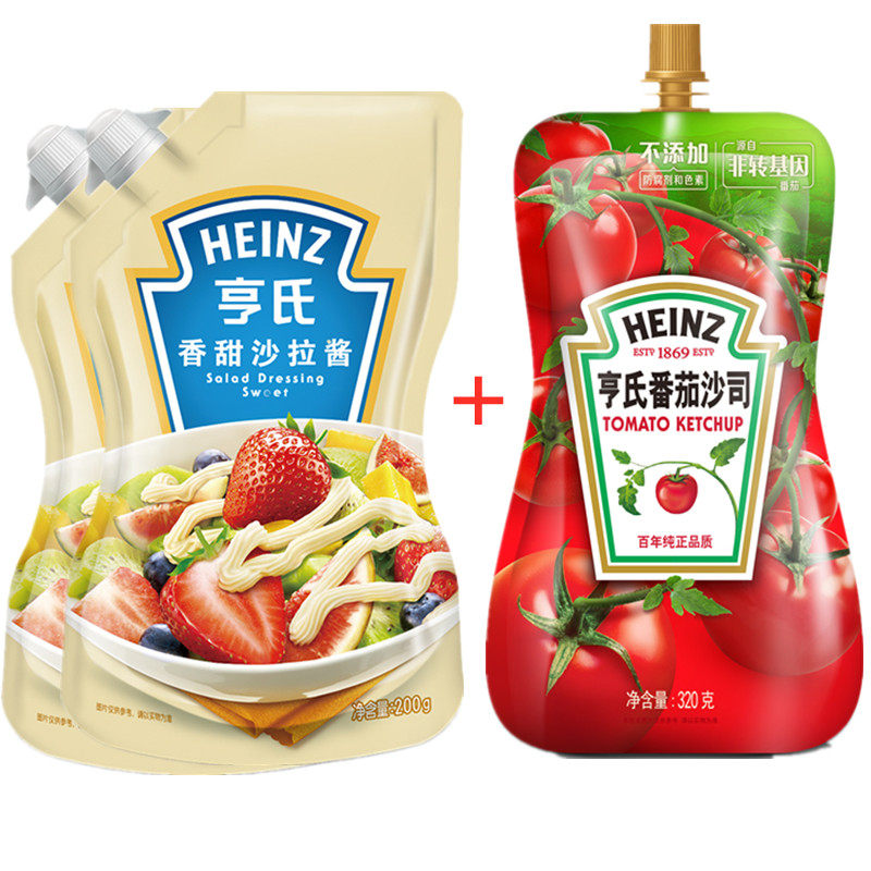 Heinz Sweet Salad Dressing Tomato Sauce Family Pack Mixed Fruits and Vegetables Household Salad Sauce Tomato Sauce