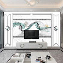 Customize large whole sheet Seamless High-definition Solid 18D Super Relief TV Background Wall Murals Bring your own border styling