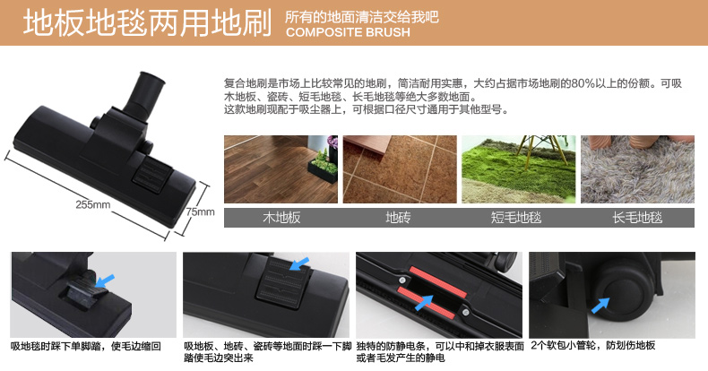 may hut bui dien may xanh Máy hút bụi công nghiệp thương mại cực kỳ yên tĩnh thùng cầm tay mạnh mẽ khô và ướt rửa xe trang trí nhà - Máy hút bụi so sánh robot hút bụi xiaomi và ecovacs