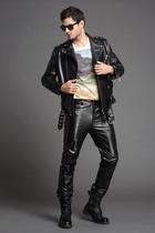 Design custom motorcycle style first layer cowhide mens leather leather oblique zipper motorcycle team slim leather jacket jacket