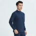Nên được mát mẻ và ấm áp mùa thu quần áo nam cotton nửa cao cổ áo sơ mi nam mềm mại và thoáng khí cotton áo len bông dày mùa thu quần áo áo bra Áo ấm