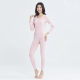 Термобелье, эластичные тонкие приталенные штаны, удерживающее тепло нижнее белье для пожилых людей, круглый воротник, для среднего возраста