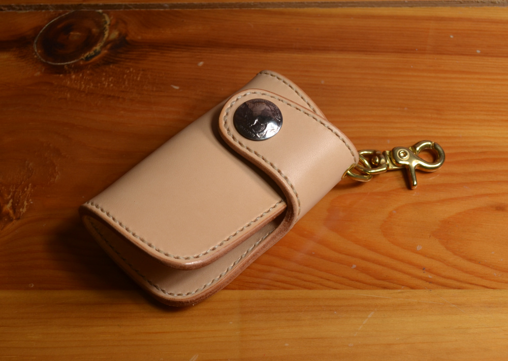 Knife 72 original handmade new Italian A-grade vegetable tanned saddle leather head layer cowhide pure copper hardware rm key bag