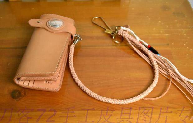 Italy A-class imported primary color vegetable saddle RM long wealth wallet (silver plated button)