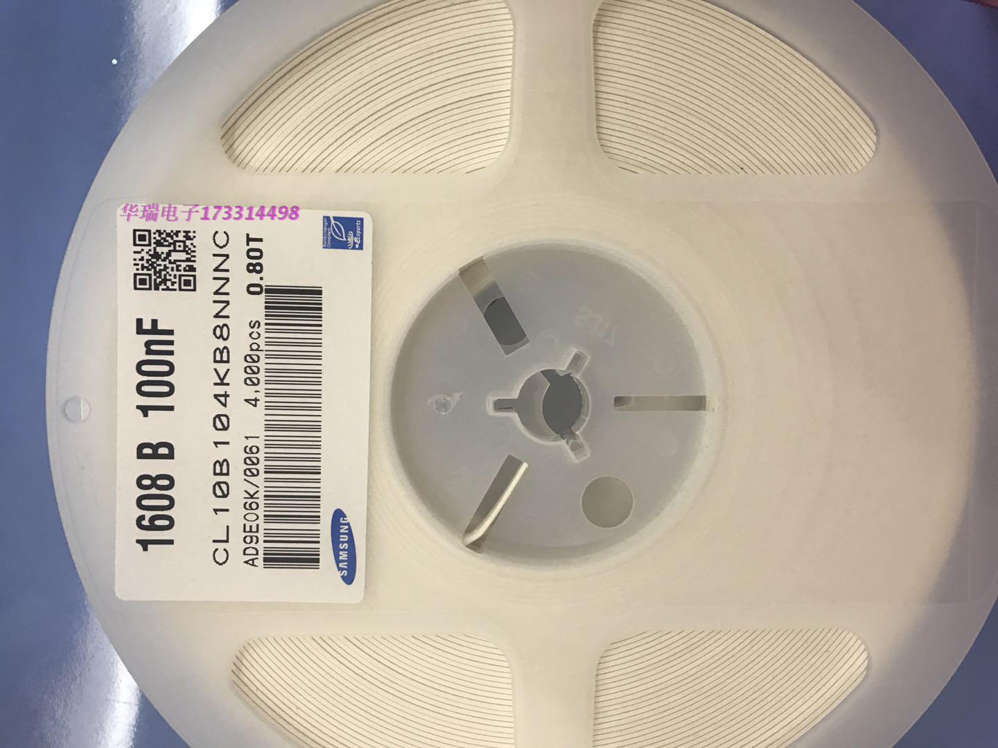 SMD Capacitor 0603 104K 100NF 0 1UF 10% 20% 16V 50V 4000 discs