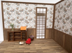 bjd场景道具娃屋 6分6:1小布bjd黑胡桃娃屋场景拍照娃屋模型展示定制