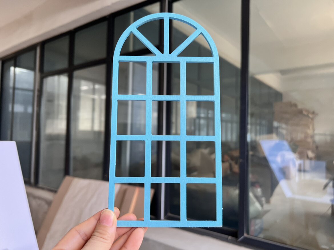 товар из китая 6分娃屋窗户装饰模型窗户圆拱门款式22-11厘米