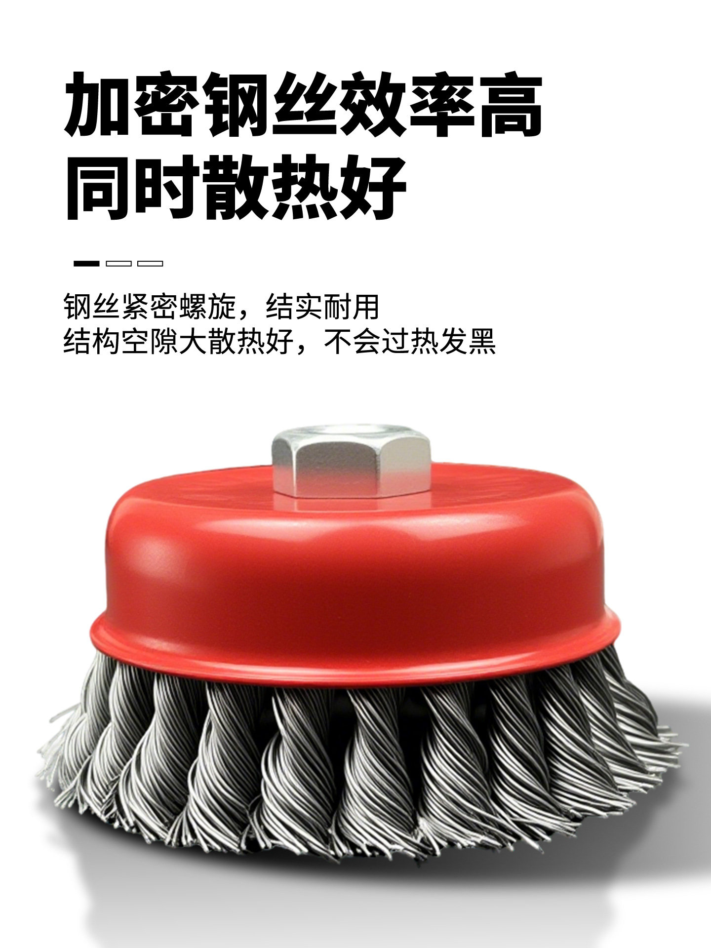 Twisted Wire Wheel Angle Grinder Steel Brush Polishing Bowl-Shaped Wire Brush Hand Grinder Rust Removal Stainless Steel Wire Brush