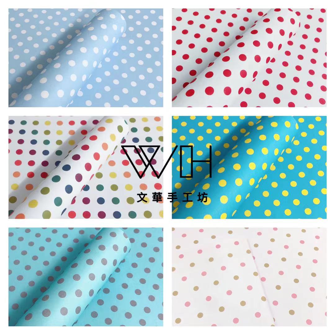 圣诞儿童节可爱通用生日拉花礼物礼盒包装纸套装手工圆点大张书皮详情9