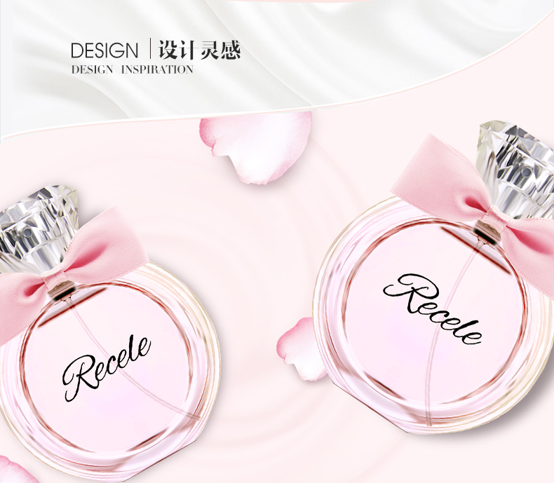 Bạn gái Recele / Rui Xier kết hợp 2 bộ nước hoa 50ml * 2 chai để gửi một mẫu nước hoa thơm nhẹ. nước hoa charme queen