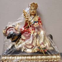 The Tibetan king bodhisattva statue is like a sitting like Putuo Mountain monastery after a incense stove such as a French packaging after which the resin Buddha Buddha is overzan