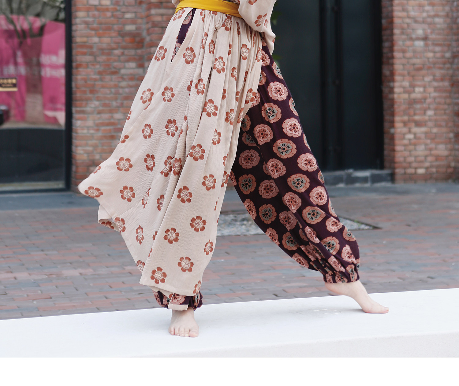 Китайцы одежда наборы 谜阿凰花临唐制圆领袍阔腿裤唐风汉元素汉服原创国风高端女装汉服