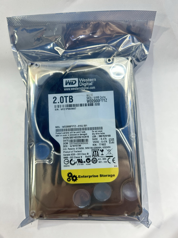 Western Digital 1t 2t 3t 4t Black Surveillance Hard Drive Wd1003Fbyx Wd2000Fyys Wd4000Fy9Z