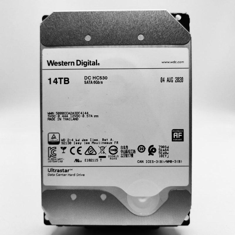 Western Digital 14t Hard Drive 14t Hc530 Mechanical Hard Drive Wuh721414Ale6L4 Enterprise-Level Monitoring Hard Drive Nas