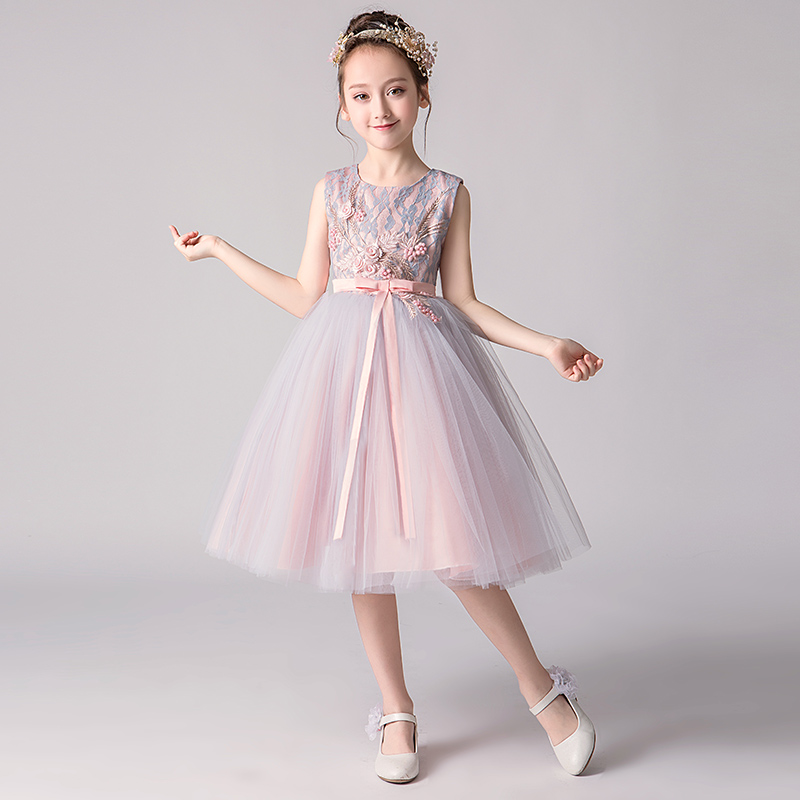 Princess dress girl gown dress for dress 2022 new children's spring and autumn little girl skirt the polo Pompeo