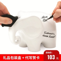 British Luckies Erasable Test Notes Elephant Memo Elephant Ceramic Stereo Memo Stand