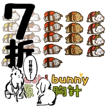 BroochSushi rabbit original cute cartoon acrylic badge Japanese Harajuku soft sister brooch