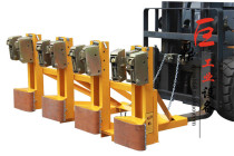 Promotion Giant Tripod Four Oil Barrel Clamp Forklift Special Iron Unloading Plastic Bucket 4 Eagle Mouth Alloy Steel Clip 2000B