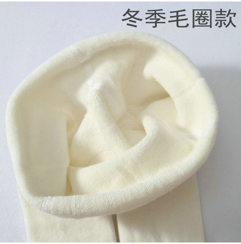Mùa xuân và mùa thu Cô gái bé Trắng đỏ Tình yêu Trái tim Mùa đông Terry Áo vớ Xà cạp Big PP vớ đẹp cho bé sơ sinh
