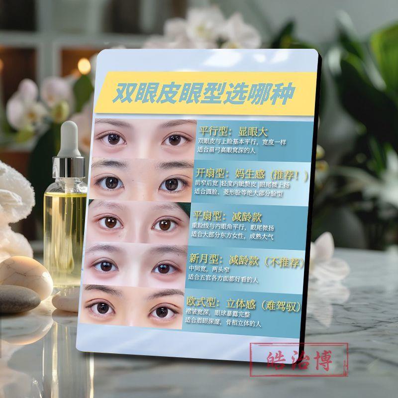 Five Types of Double Eyelid Designs, New Simple Photo Frame Ornaments, Educational Knowledge for Medical Beauty and Plastic Surgery Clinics, Display Stand Decorations, and Hanging Paintings