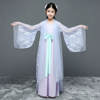 Mới cổ COSplay trang phục trẻ em gái Hanfu công chúa cổ tích cao quý hiếm trang phục guzheng - Trang phục trrang phục khiêu vũ cho bé