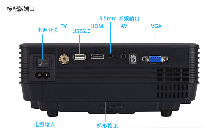 Máy chiếu RD805 HD không dây wifi 1080p thông minh led văn phòng micro điện thoại di động - Máy chiếu