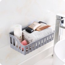 Paste shower room leaking wall wall storage box hotel toilet rack waterproof storage basket kitchen