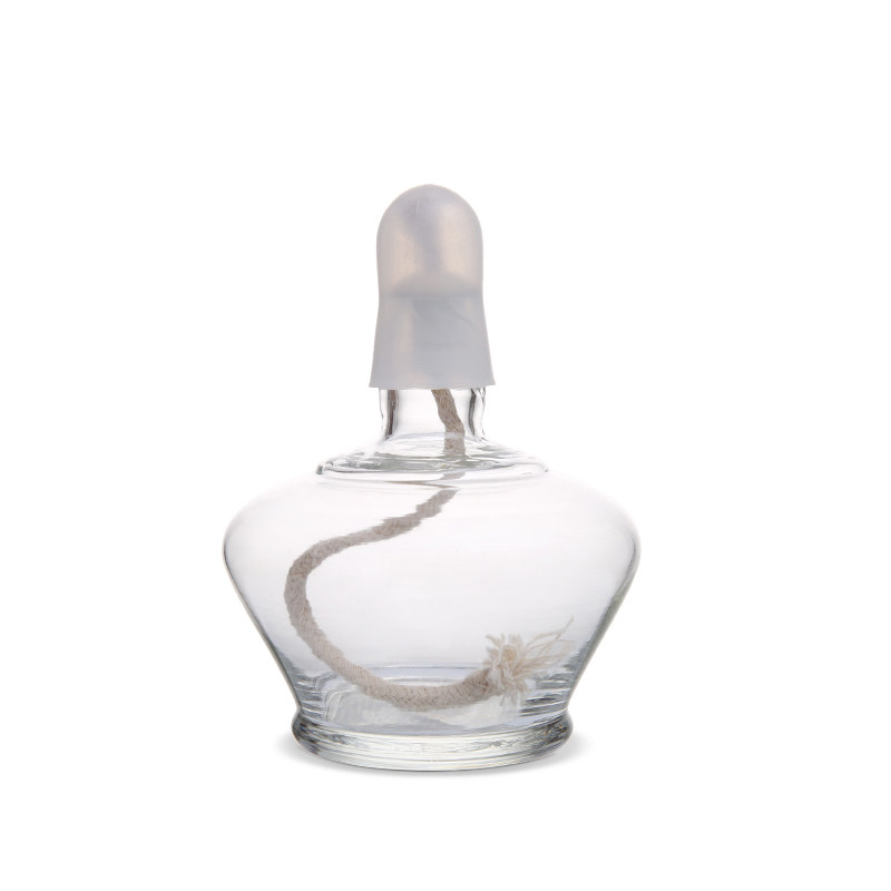 Thickened glass alcohol lamp home laboratory heating set cupping stainless steel explosion-proof cotton wick