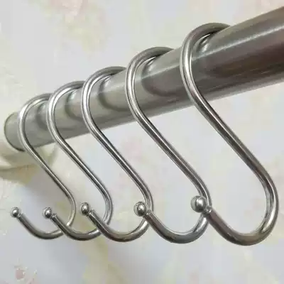 Stainless steel upper wall adhesive hook clothing store adhesive hook hanging clothes S hook hanger display rack wall hanging clothes hook