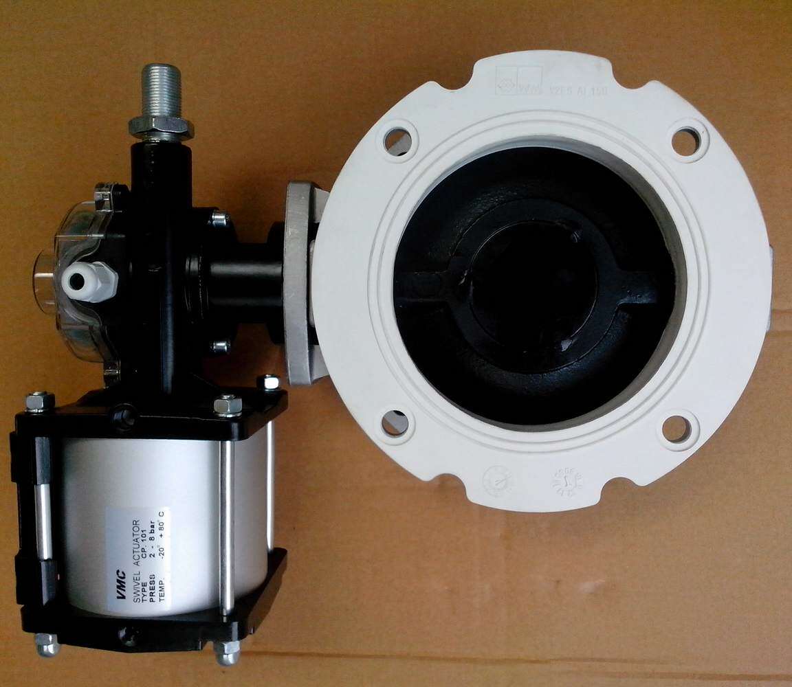 V2FS150GBI DN150 Pneumatic Water Weigh butterfly valve assembly V2FS AI 150