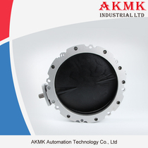 Cement aluminum alloy butterfly valve V2FS400GBN double flange powder butterfly valve discharge valve Dust butterfly valve