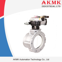 Mixing station single flange pneumatic cement butterfly valve V1FS150SN-WF powder butterfly valve