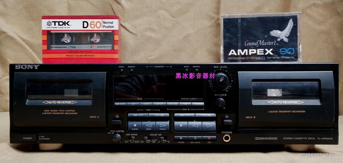 Sony TC-WR665S dual card electric control 2 motor stereo fever professional deck English listening cassette player