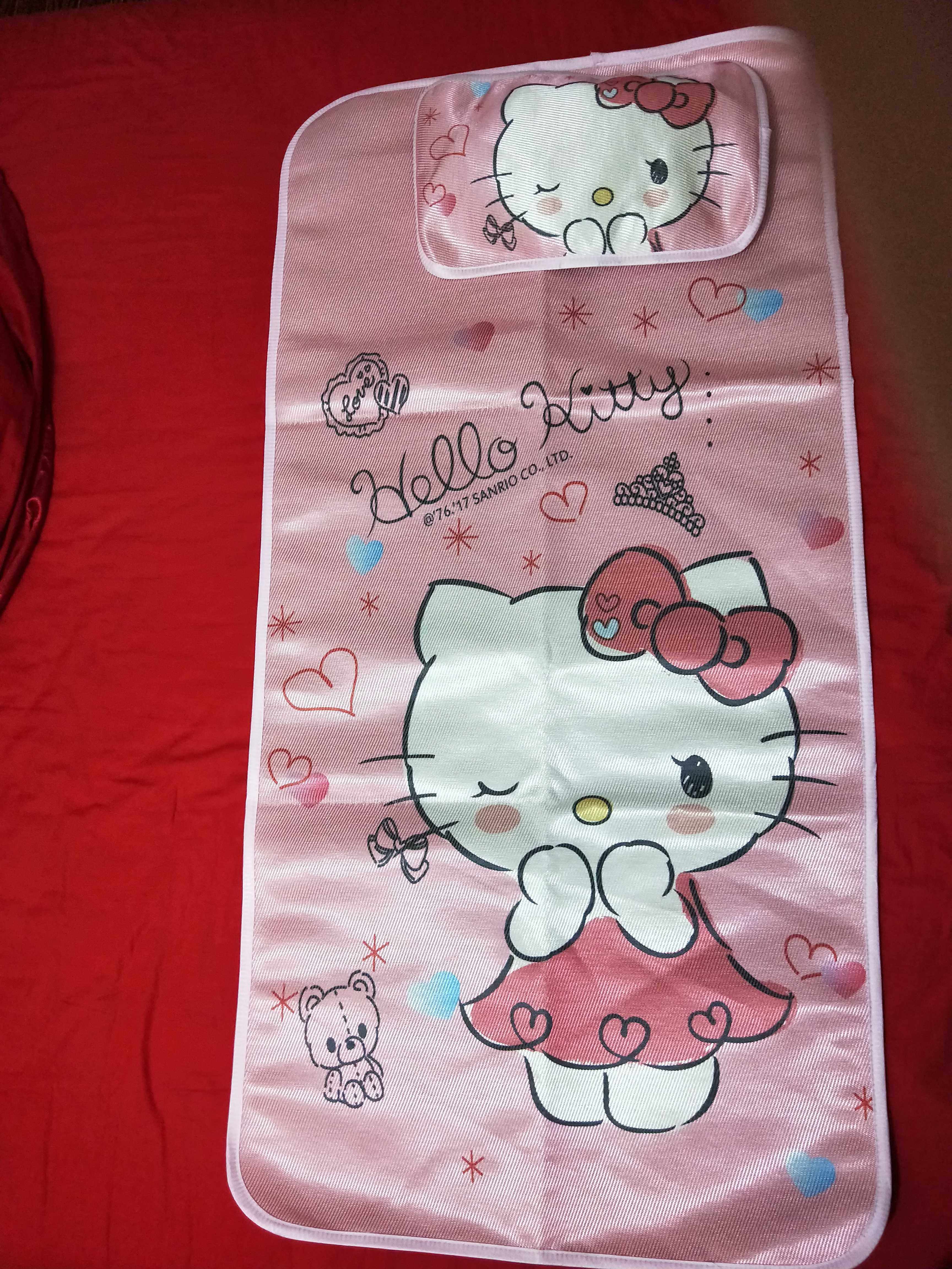 Hanhan Mommy's live room cool mat special shot children's cool mat cool mat plus pillow two-piece set