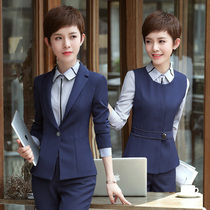 Business Dress Women's Suit 2019 Fall Winter Fashion Suit Vest Women's Dress OL Suit Temperament Work Wear