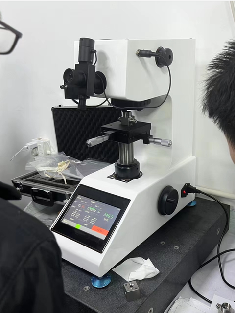 苏量HV-1000Z显微硬度计维氏硬度计铜薄片渗碳层热处理表面硬度计