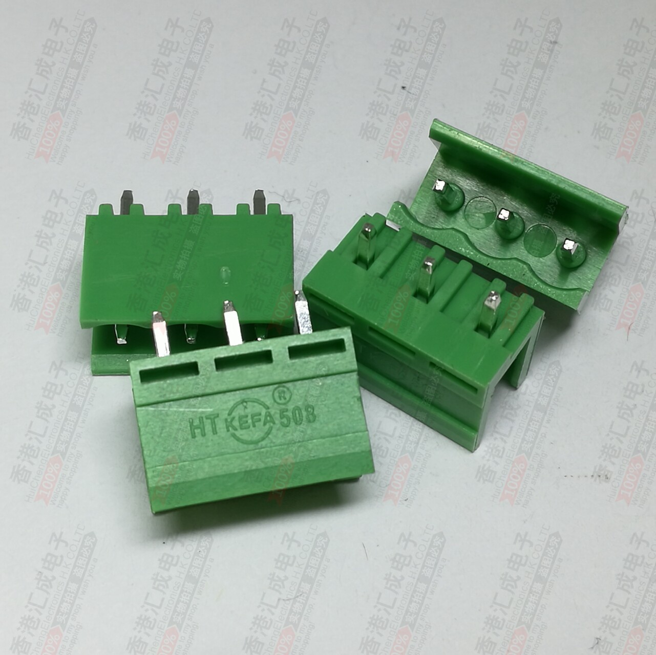 Plug-in terminal HT5 08V-3P 3P 3-bit spacing 5 08MM straight needle socket connector