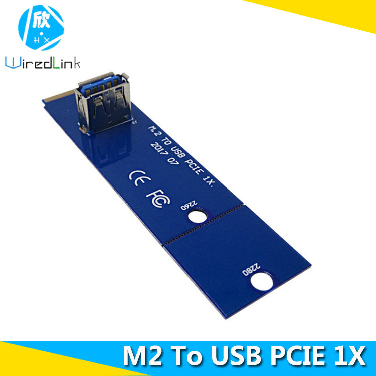 Foreign trade new NGFF M 2 to PCI-E X16 slot adapter card USB3 0 to pcie graphics card extension cable